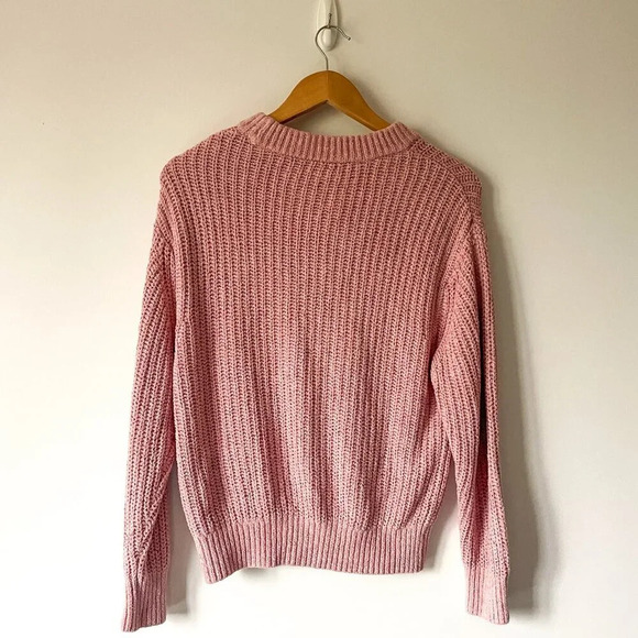 Aritzia  Wilfred Essential Chenille Sweater Light Pink Size XS - Picture 5 of 8